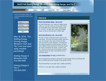 Tablet Screenshot of northparkbattingrange.com